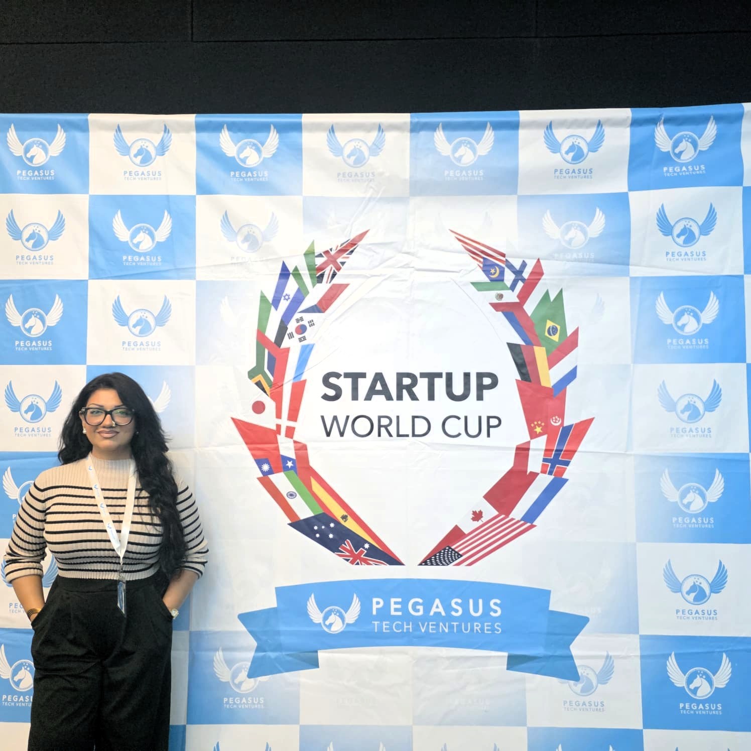 Arifa Kokab at Startup World Cup Silicon Valley, hosted by Pegasus Tech Ventures