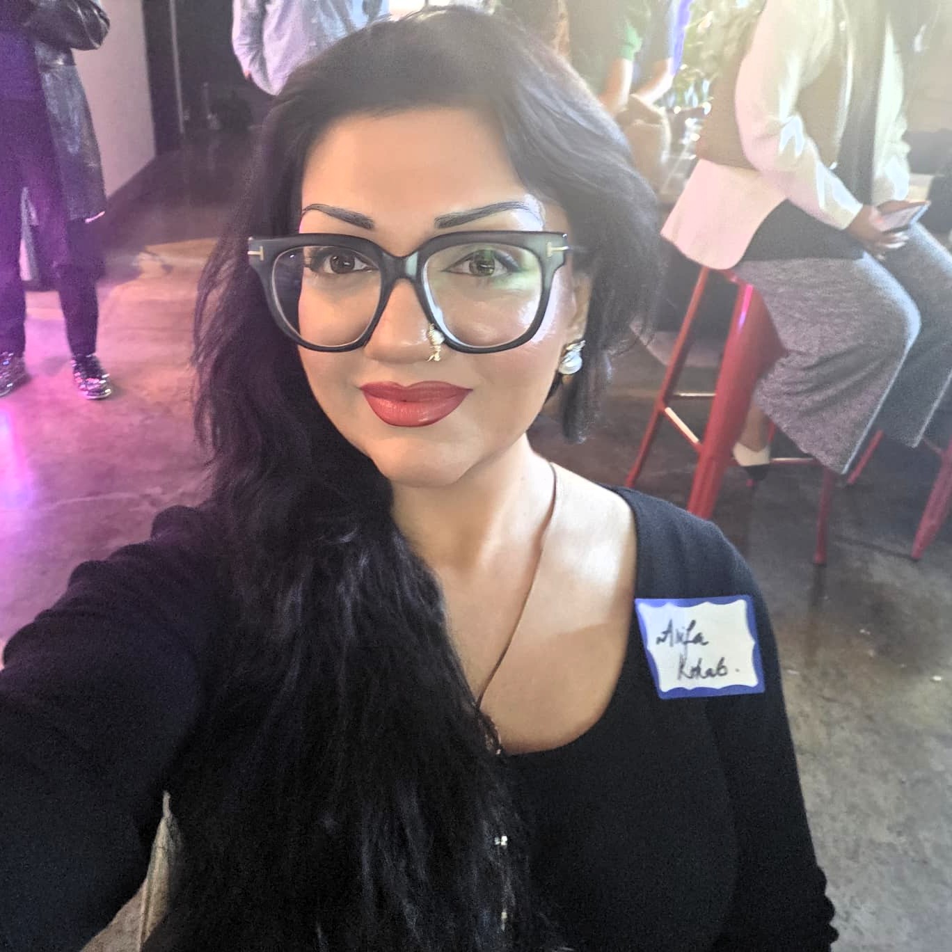 Arifa Kokab at a Silicon Valley AI community event